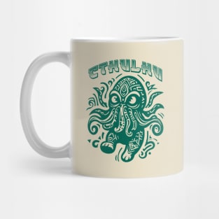 Cthulhu funny cartoon style Mug